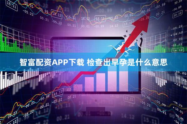 智富配资APP下载 检查出早孕是什么意思